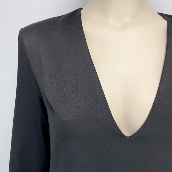ELLIATT‎ REVOLVE V Neck Tailored Clean Workwear Formal Little Black Dress s S - Picture 2 of 7
